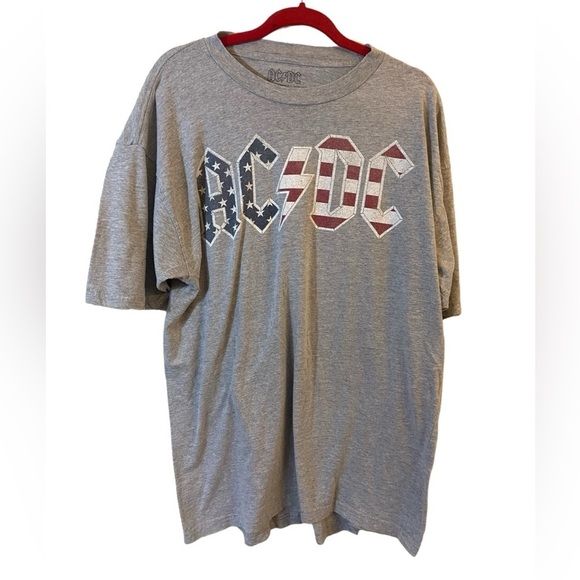 Men's Gray AC/DC T-Shirt 2XLT - Picture 3 of 9